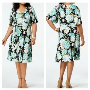 Charter Club Petite Medium Floral-Print stretchy dress summer escape